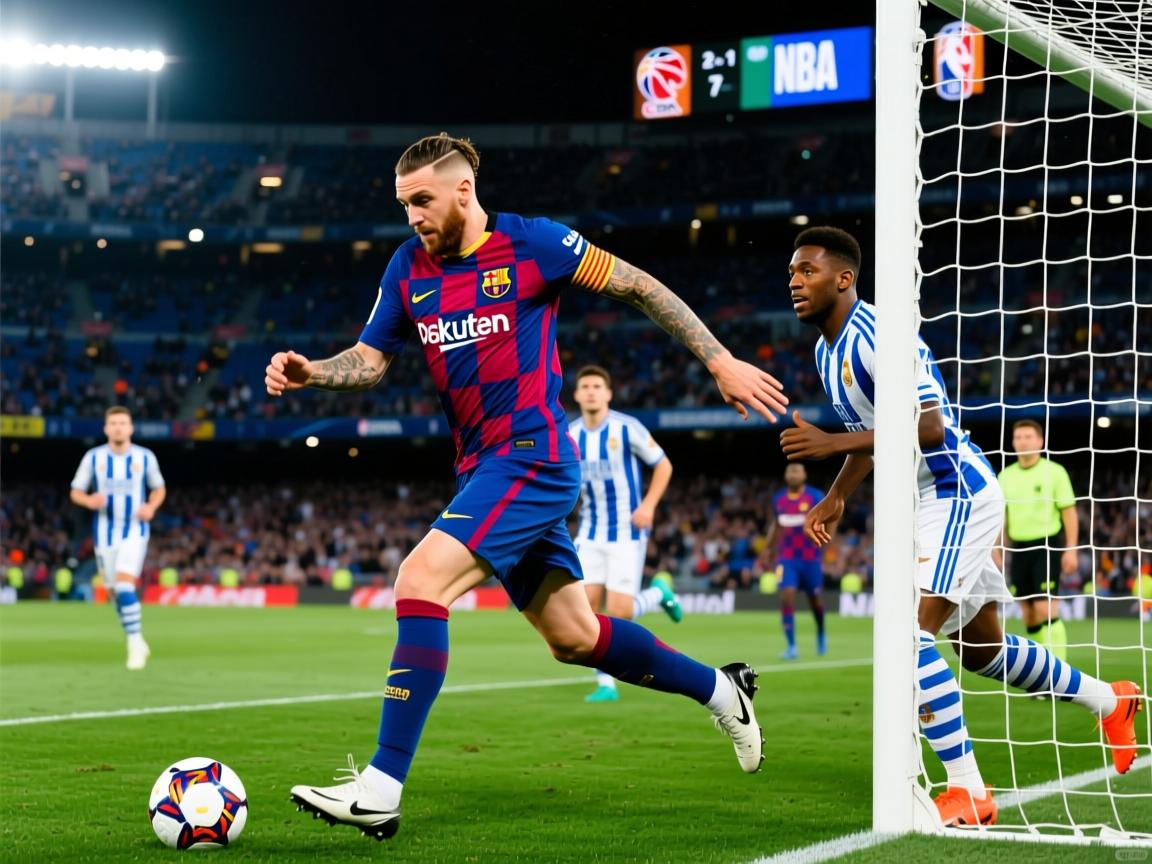 关于西甲第7轮：巴萨2-1力克皇家社会，莱万里程碑破门助球队登顶的信息  第1张